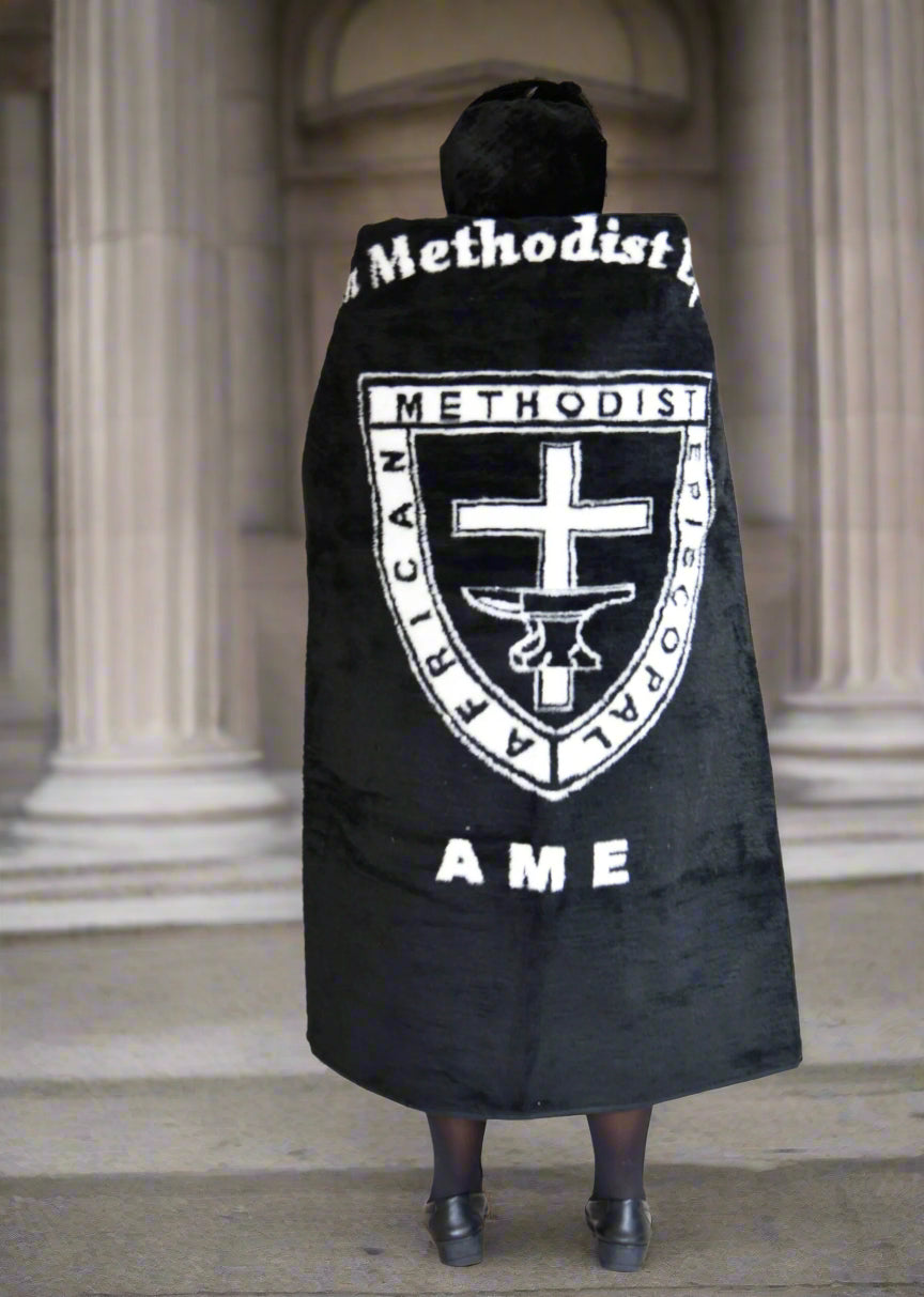 CHURCH BLANKET, black and white church blanket