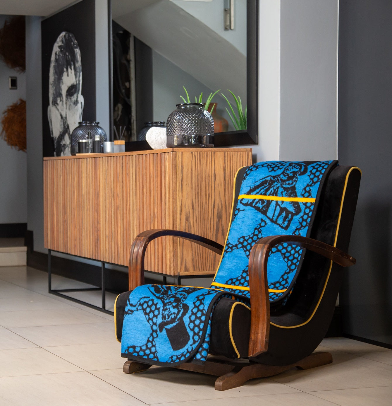 Soft Sesli Basotho African Blanket with rich color and warmth