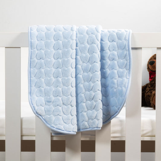 Soft Baby Faux Mink Blanket - Heart Pattern, Ideal for Newborns and Toddlers