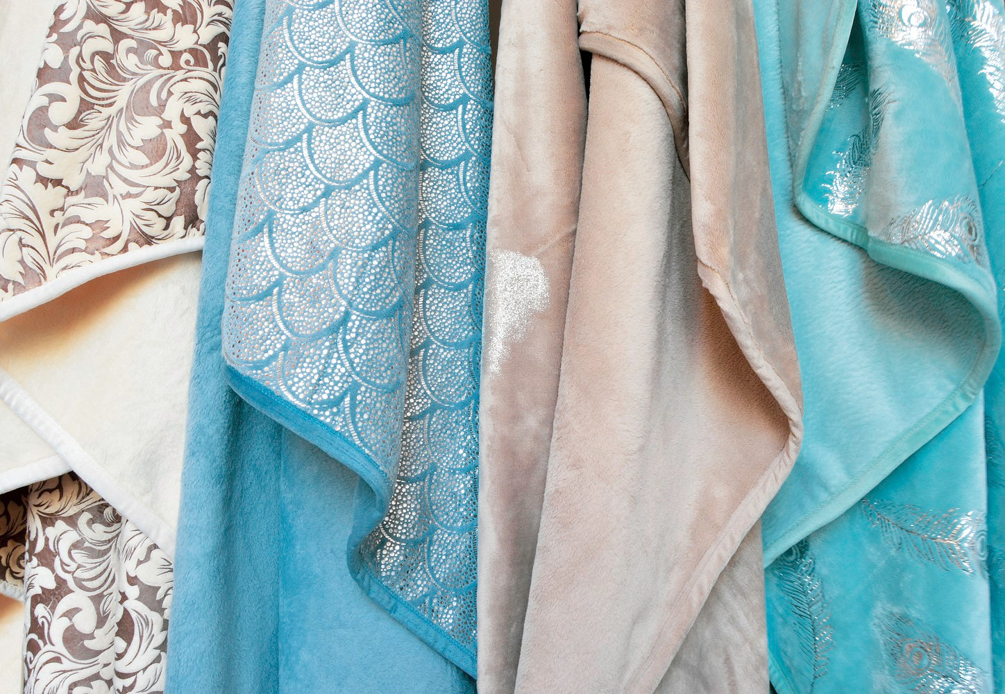 Patterned Plush Luxury Throw Blanket adding decorative charm to your space