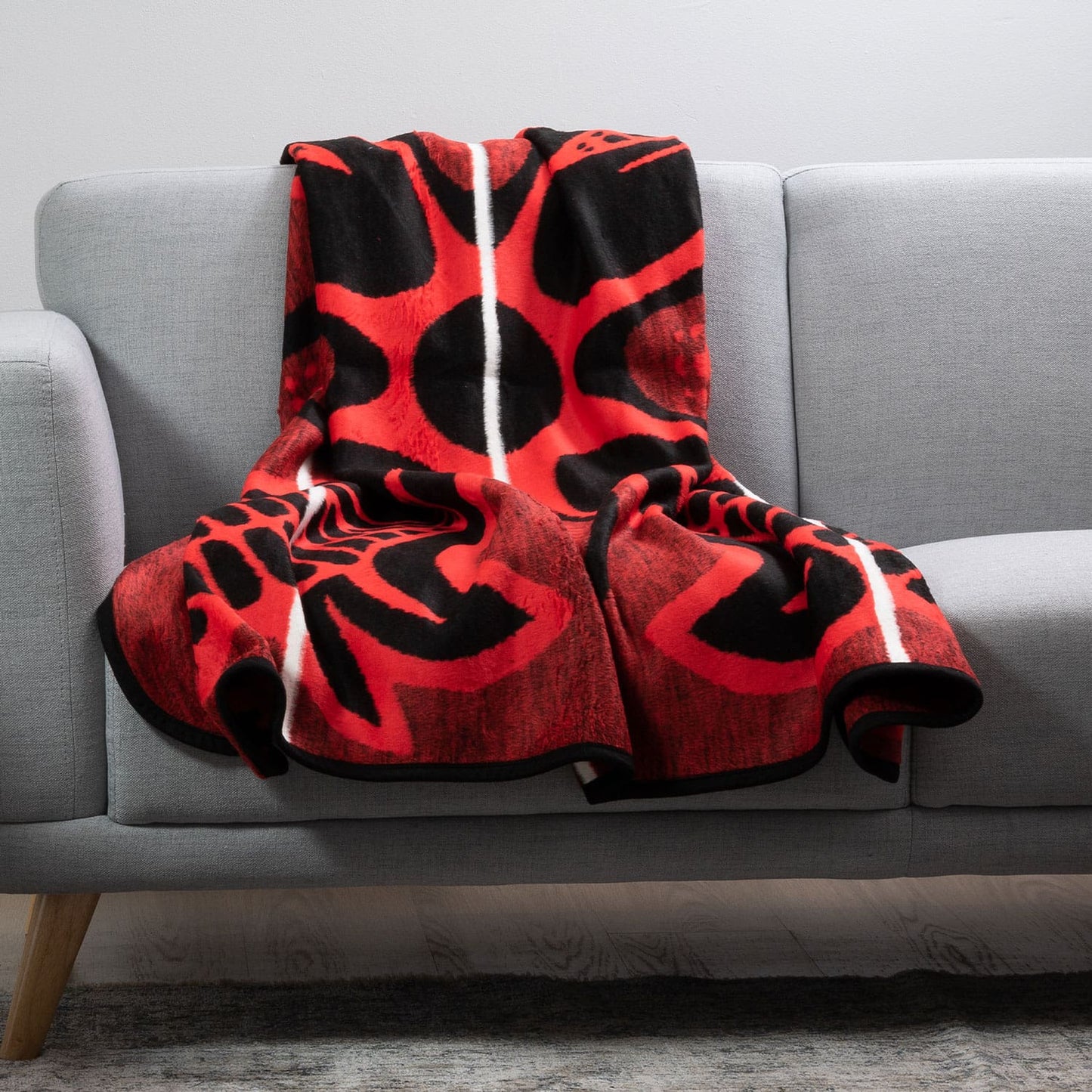 Sesli plush African blanket with authentic Basotho design