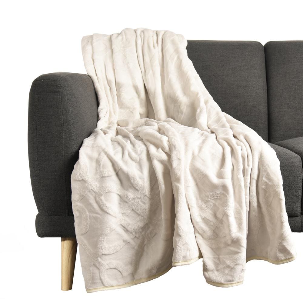Gold plush luxury throw blanket as a thoughtful gift idea