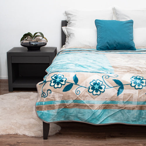 Close-up texture of soft Amigo mink blanket