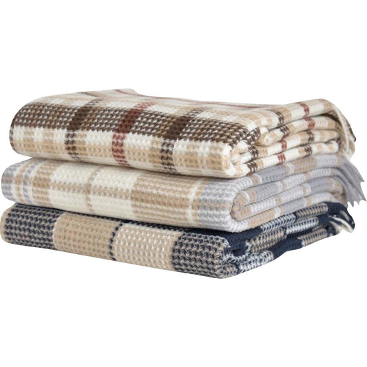 Soft cotton-rich Scotch Throw Blanket adding style to your space