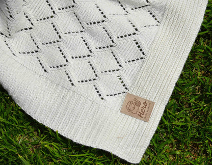 HERO CASA Wool Knit TV Blanket with Openwork