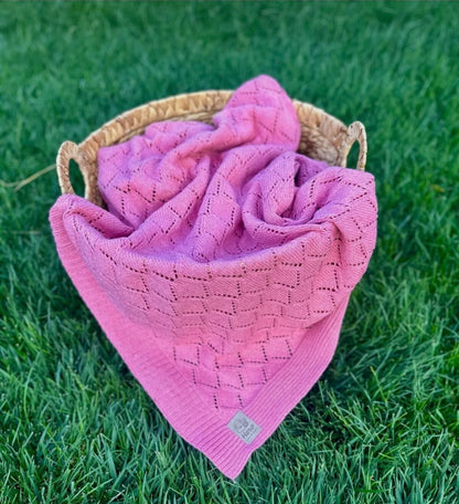 HERO CASA Wool Knit TV Blanket with Openwork