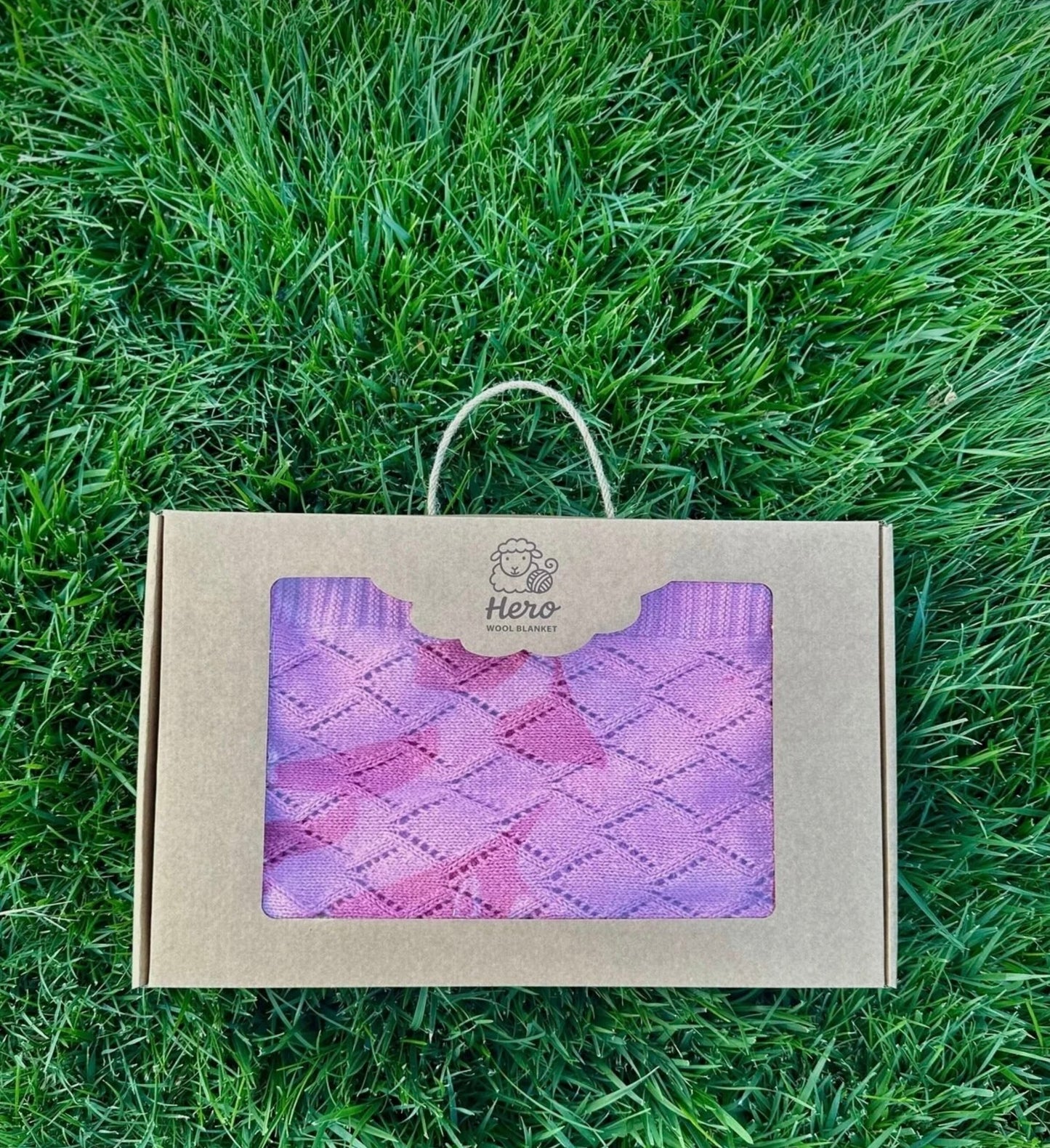 HERO CASA Wool Knit TV Blanket with Openwork