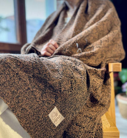 HERO CASA Wool Knit TV Blanket with Openwork
