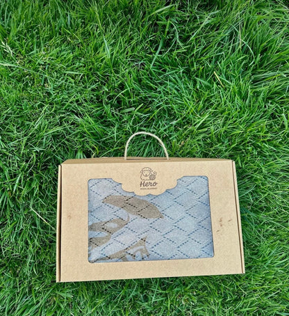 HERO CASA Wool Knit TV Blanket with Openwork