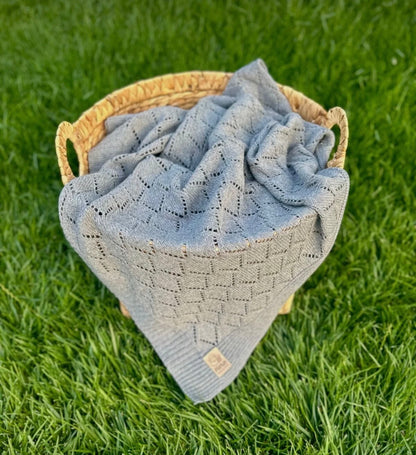 HERO CASA Wool Knit TV Blanket with Openwork