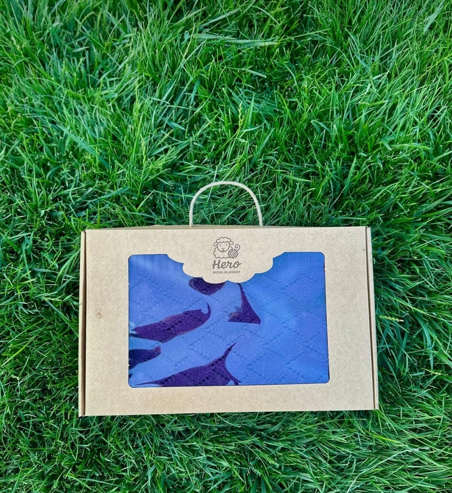 HERO CASA Wool Knit TV Blanket with Openwork