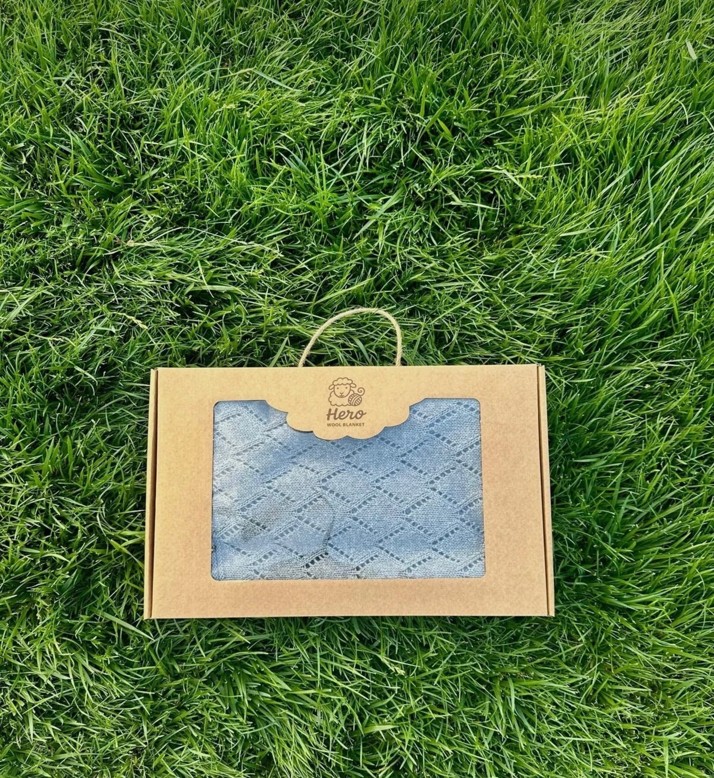 HERO CASA Wool Knit TV Blanket with Openwork