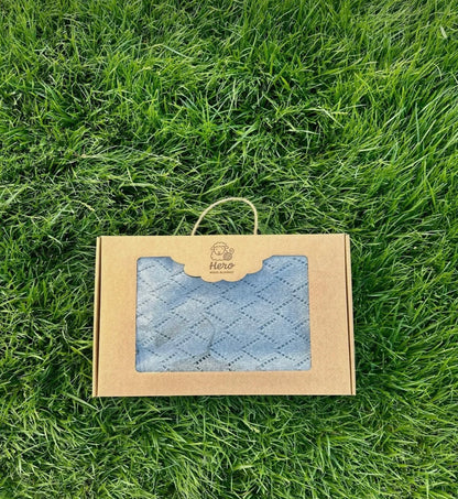 HERO CASA Wool Knit TV Blanket with Openwork