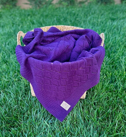 HERO CASA Wool Knit TV Blanket with Openwork