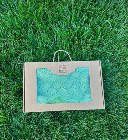 HERO CASA Wool Knit TV Blanket with Openwork