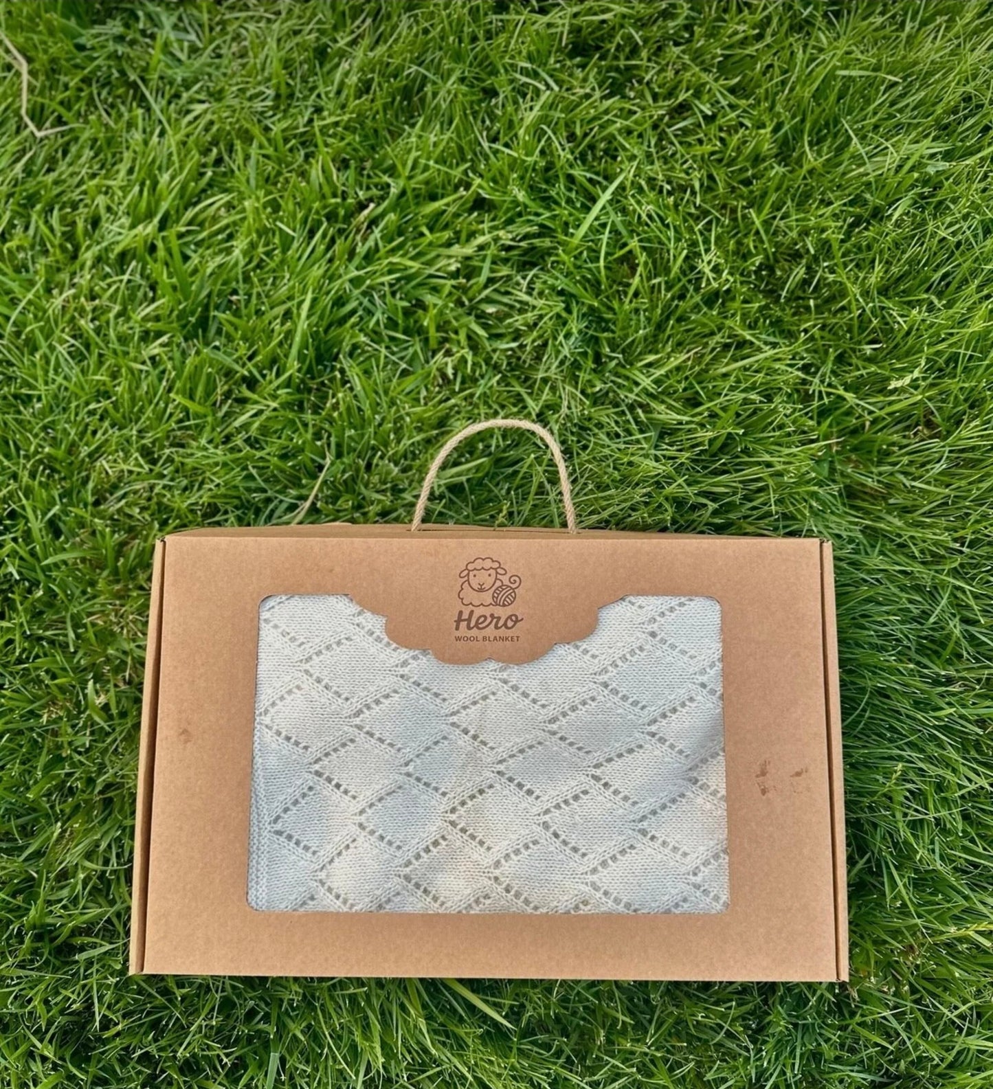 HERO CASA Wool Knit TV Blanket with Openwork