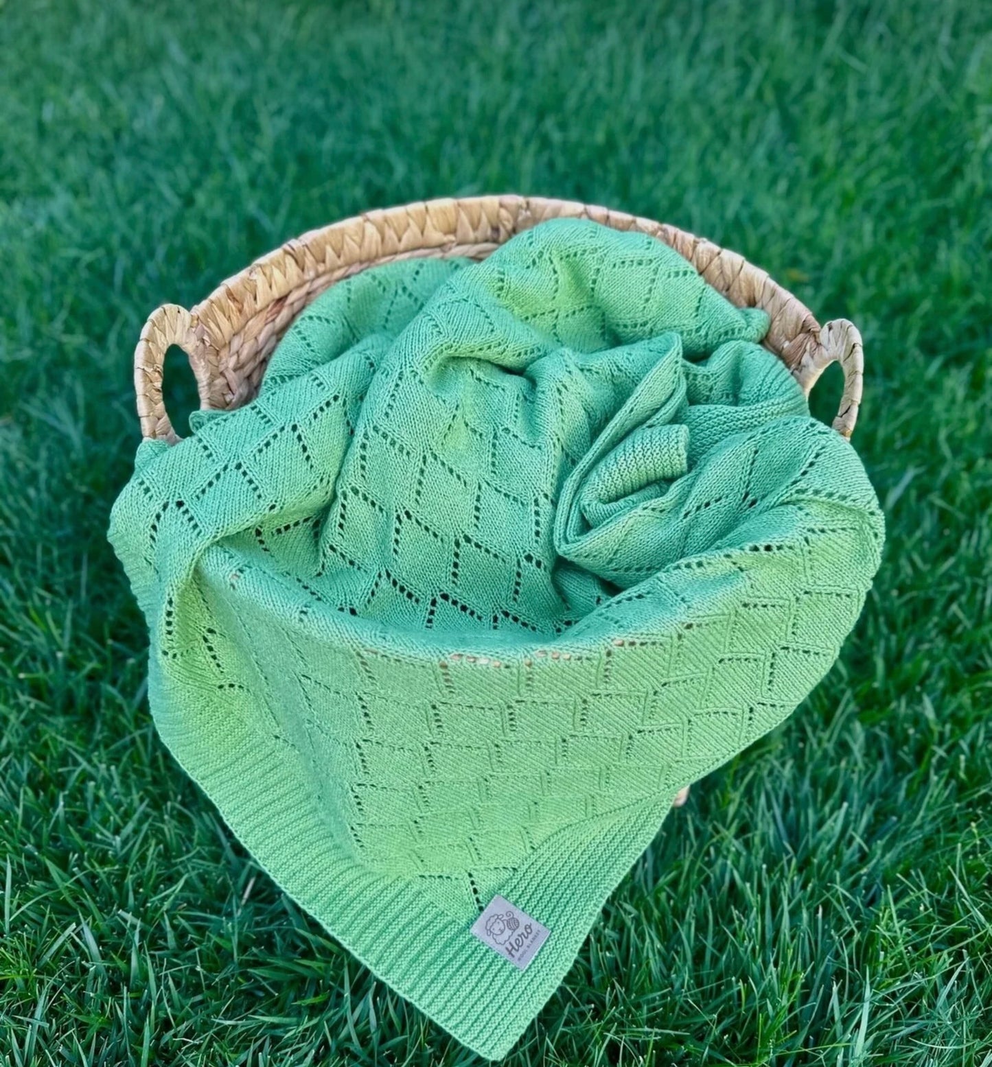 HERO CASA Wool Knit TV Blanket with Openwork