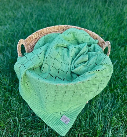 HERO CASA Wool Knit TV Blanket with Openwork