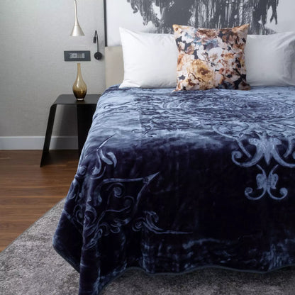 AMIGO FAUX MINK BLANKET - 1 PLY DOUBLE/QUEEN SIZE