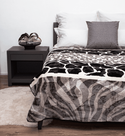 Luxury Faux Mink Blanket King Size adding elegance to a bedroom