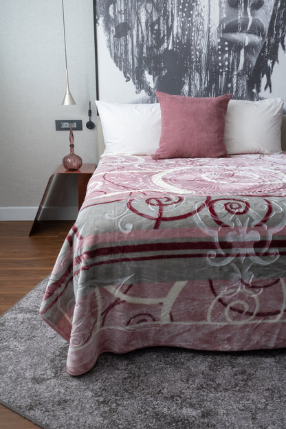 Faux Mink Blanket King Size ideal for all-season comfort and warmth