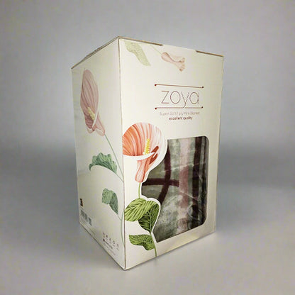 Detailed shot of the Zoya Faux Mink Blanket's luxurious embossing