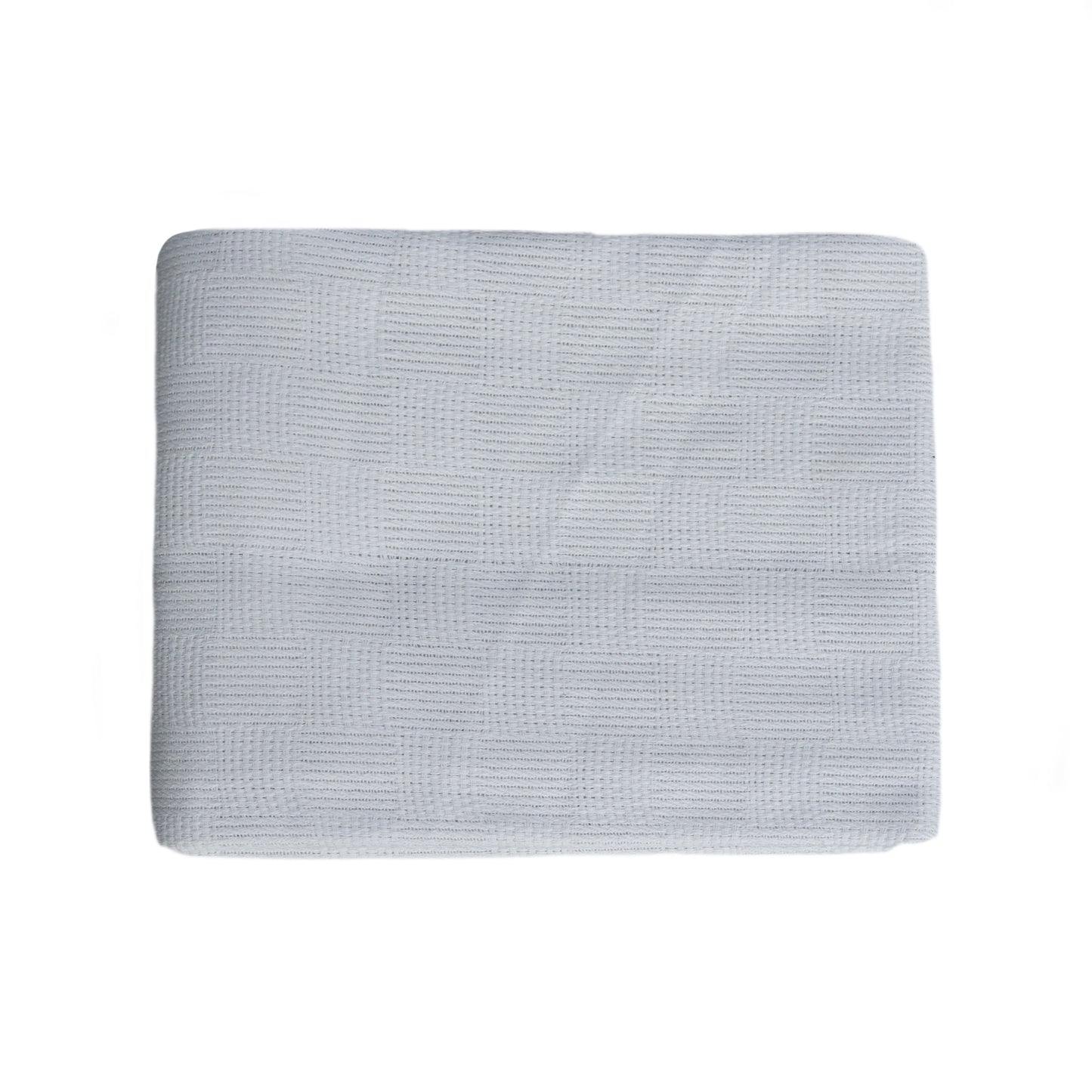 Cotton Cellular Blanket 180x230cm placed on a bed, offering warmth without overheating