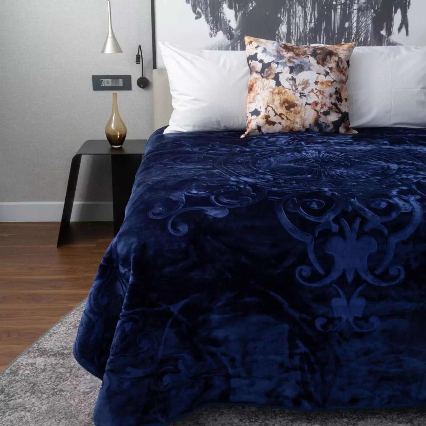 AMIGO FAUX MINK BLANKET - 1 PLY DOUBLE/QUEEN SIZE