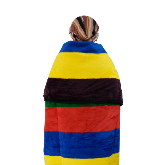 Colorful Ndebele Blanket with Traditional African Design