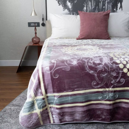 PARIS FAUX MINK BLANKET 2PLY QUEEN SIZE