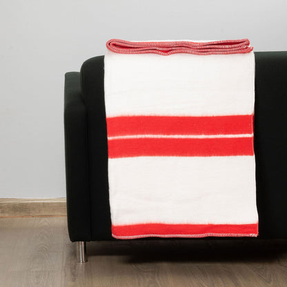 Close-up of the felt finish on Traditional Tribal Blanket, highlighting poly-yarn texture